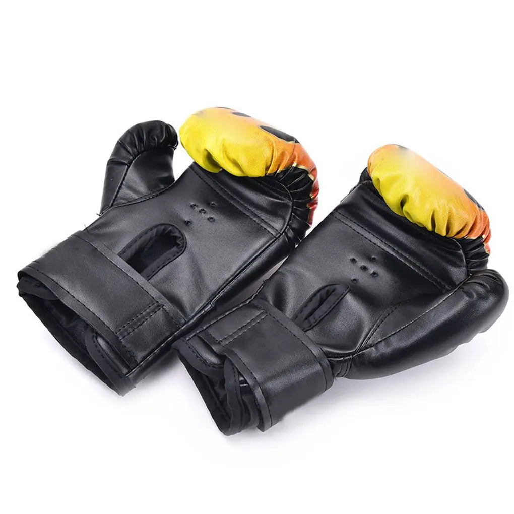 Boxing Glove Leather Kickboxing Protective Glove Aldult Kids Children Punching Training Sanda Sports Supplies Kids Boxing Gloves