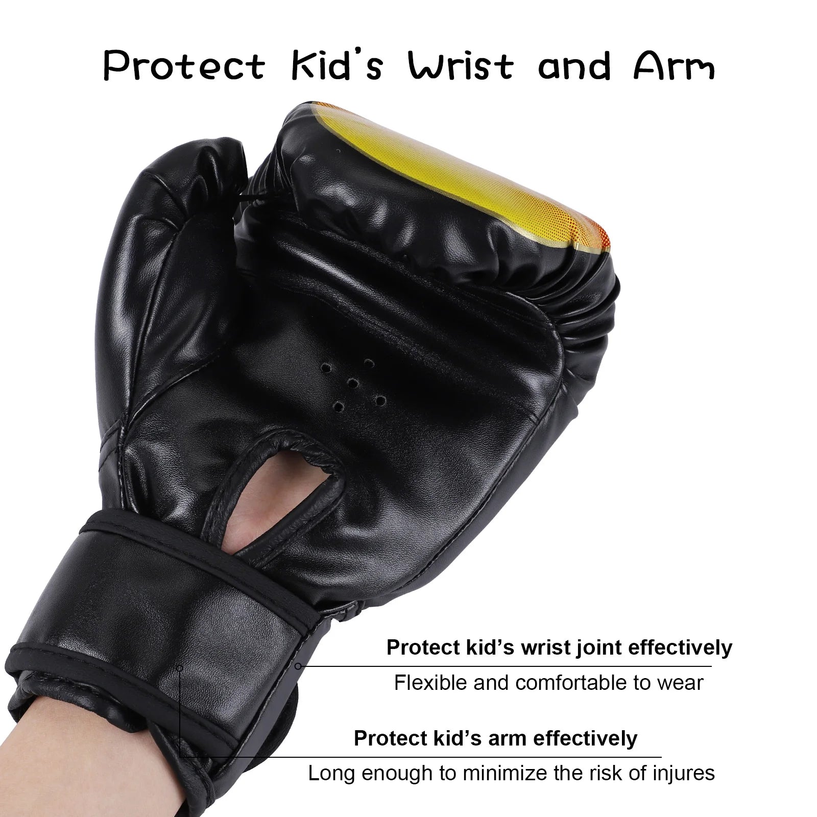 Boxing Glove Leather Kickboxing Protective Glove Aldult Kids Children Punching Training Sanda Sports Supplies Kids Boxing Gloves