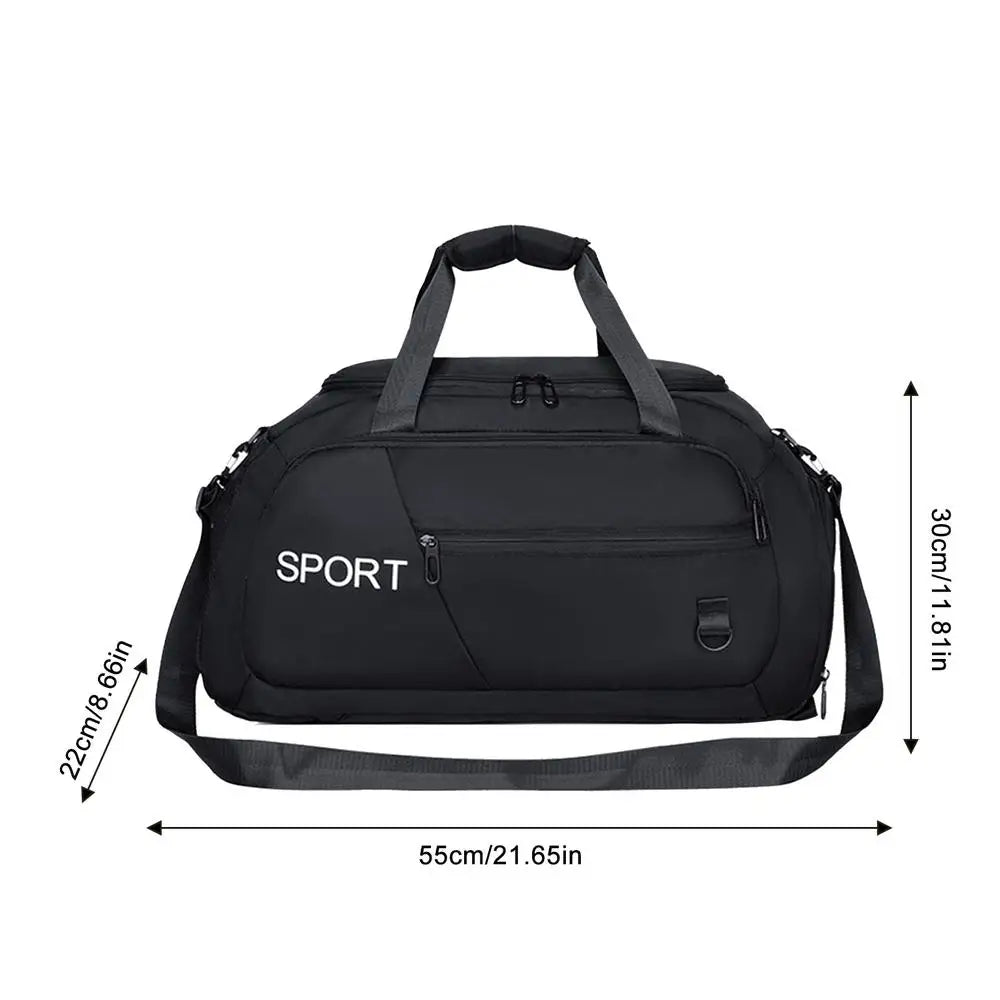 Fitness Gym Bag Oxford Cloth Large Capacity Travel Bag Sports Handbags Gym Duffle Bag Waterproof Multiple Pockets Storage Pack