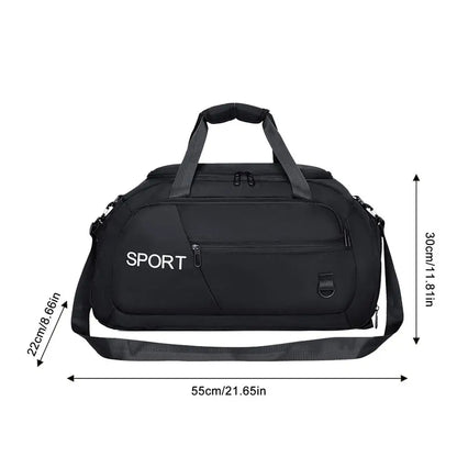 Fitness Gym Bag Oxford Cloth Large Capacity Travel Bag Sports Handbags Gym Duffle Bag Waterproof Multiple Pockets Storage Pack