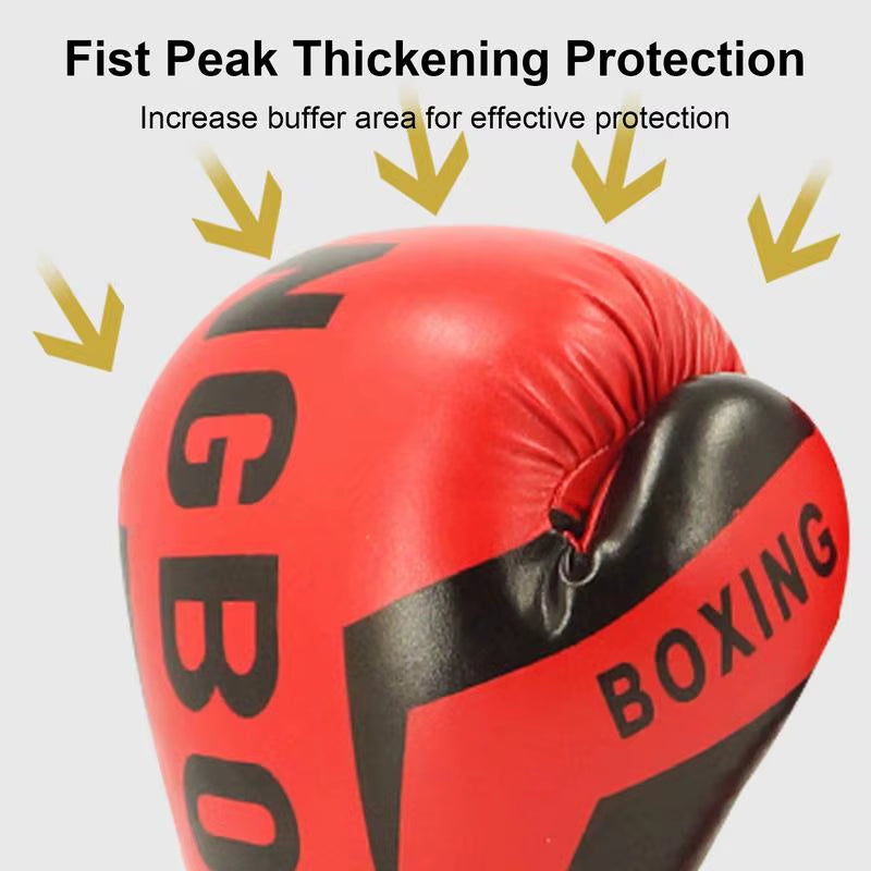 1 Pair Punching Training Workout Fight Exercise Mitts Kids Leather Soft Boxing Mitts Defender for Boxing Kick Boxing Muay Thai