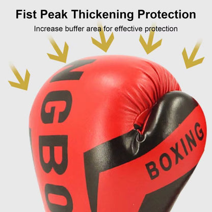 1 Pair Punching Training Workout Fight Exercise Mitts Kids Leather Soft Boxing Mitts Defender for Boxing Kick Boxing Muay Thai
