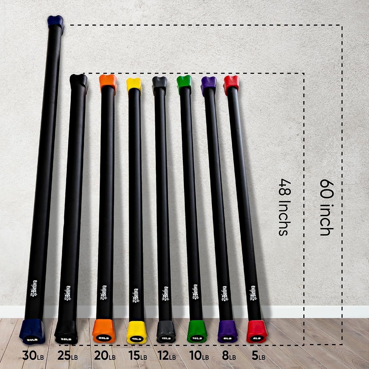 Weighted Bar Set - Weighted Bars for Exercise