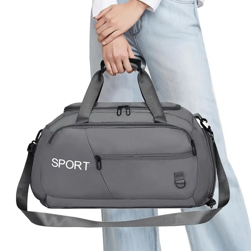 Fitness Gym Bag Oxford Cloth Large Capacity Travel Bag Sports Handbags Gym Duffle Bag Waterproof Multiple Pockets Storage Pack